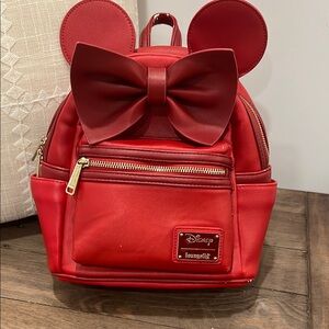 Disney Red Kids Backpack with Bow